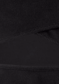 Damenshirts|LASCANA Ripptanktop Schwarz