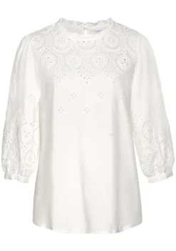 Blusen|LASCANA Schlupfbluse Creme