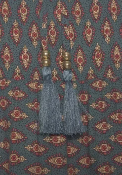 Blusen|Buffalo Schlupfbluse Petrol-Bedruckt