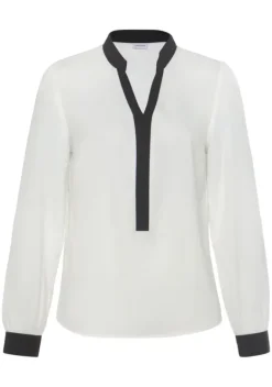 Blusen|LASCANA Schlupfbluse Weis-Schwarz