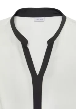 Blusen|LASCANA Schlupfbluse Weis-Schwarz