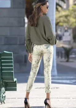 Blusen|Vivance Schlupfbluse Khaki