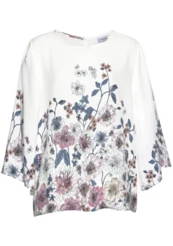 Blusen|LASCANA Schlupfbluse Weis-Bedruckt