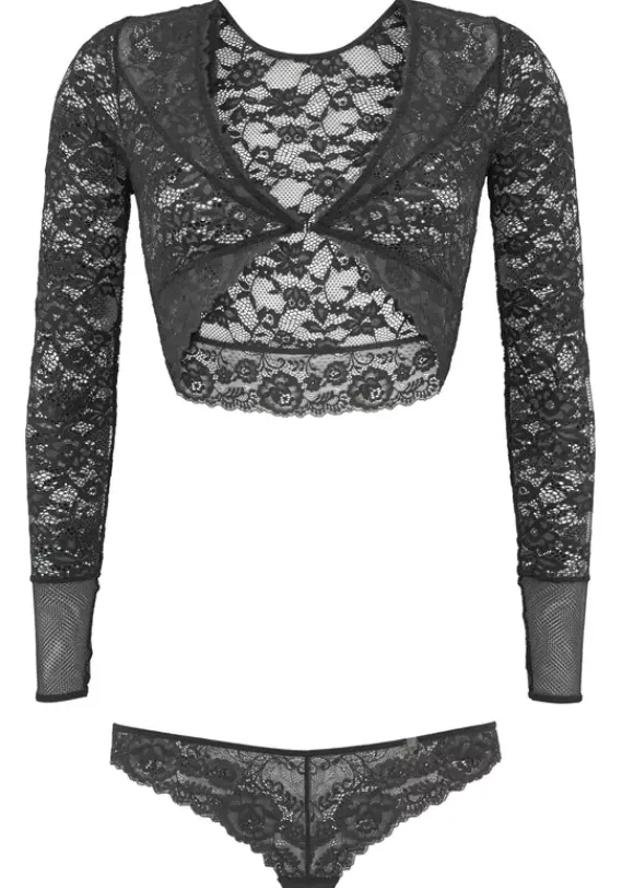 Bhs Ohne Bugel|JETTE Set: Bralette-Bh Schwarz