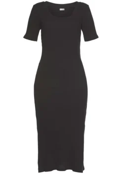 Strandkleider|LASCANA Shirtkleid Schwarz