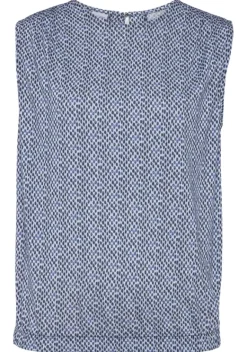 Damenshirts|LASCANA Shirttop Blau Bedruckt