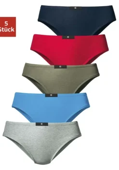 Nachhaltige Dessous & Wasche|H.I.S Slip Marine, Rot, Khaki, Blau, Grau-Meliert