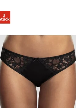 Slips|petite fleur Slip 3Xschwarz