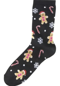 Socken|H.I.S Socken 2X Schwarz-Gemustert, 1X Grau-Gemustert