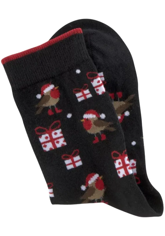 Socken|H.I.S Socken 2X Schwarz-Gemustert, 1X Grau-Gemustert