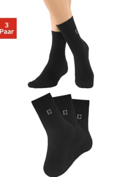 Socken|Elbsand Socken 3X Schwarz