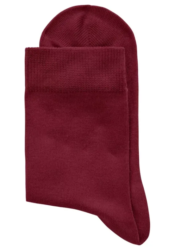 Socken|H.I.S Socken 1X Flieder, 1X Pink, 1X Blau, 1X Bordeaux