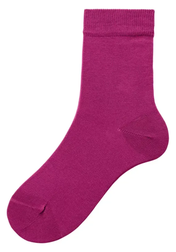 Socken|H.I.S Socken 1X Flieder, 1X Pink, 1X Blau, 1X Bordeaux