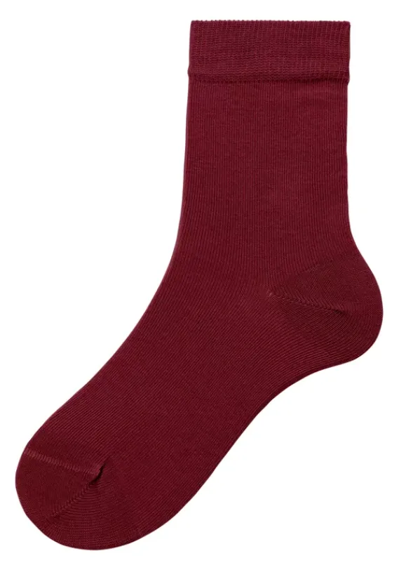 Socken|H.I.S Socken 1X Flieder, 1X Pink, 1X Blau, 1X Bordeaux