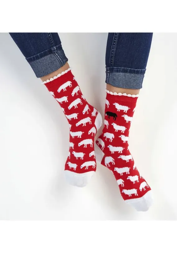 Socken|H.I.S Socken 1X Jeans-Meliert, 1X Grau-Meliert, 1X Rot