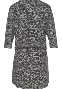 Kurze Kleider|s.Oliver Sommerkleid Schwarz-Creme-Bedruckt