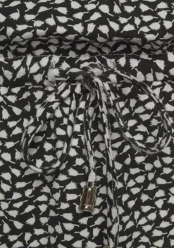 Kurze Kleider|s.Oliver Sommerkleid Schwarz-Creme-Bedruckt