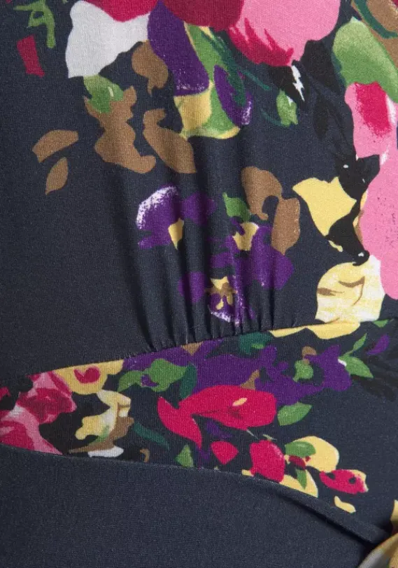 Kurze Kleider|Beachtime Sommerkleid Marine-Bedruckt