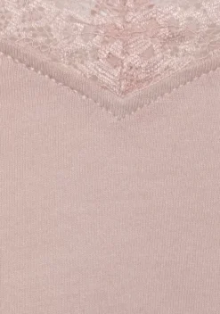 Damenshirts|LASCANA Spitzentop Altrosa