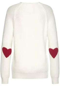 Pullover|LASCANA Stehkragenpullover Wollweis