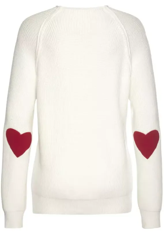 Pullover|LASCANA Stehkragenpullover Wollweis