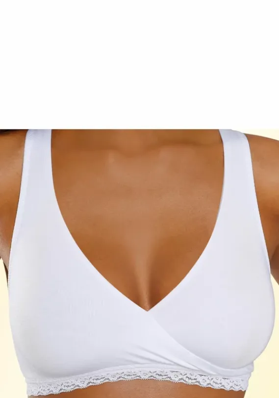 Bhs Ohne Bugel|petite fleur Still-Bh Weis+Schwarz