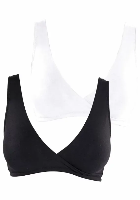 Bhs Ohne Bugel|petite fleur Still-Bh Weis+Schwarz