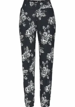 Strandmode|LASCANA Strandhose Schwarz-Creme