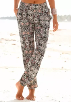 Lange Hosen|s.Oliver Strandhose Marine-Bedruckt