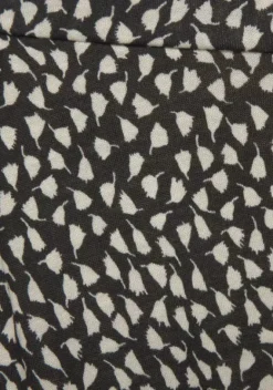 Lange Hosen|s.Oliver Strandhose Schwarz-Creme-Bedruckt