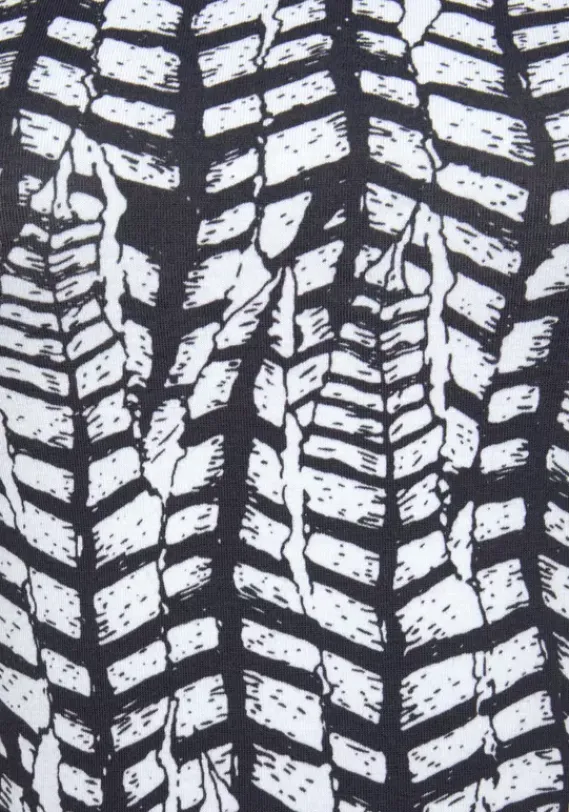 Kurze Kleider|Beachtime Strandkleid Dunkelblau-Weis-Bedruckt