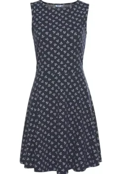 Kurze Kleider|Beachtime Strandkleid Marine-Weis