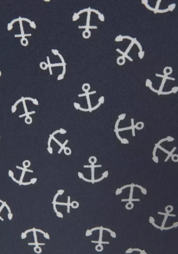 Kurze Kleider|Beachtime Strandkleid Marine-Weis