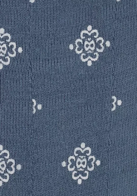 Kurze Kleider|Beachtime Strandkleid Blau-Bedruckt