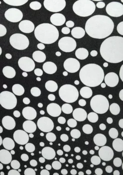 Kurze Kleider|Beachtime Strandkleid Schwarz-Weis-Bedruckt