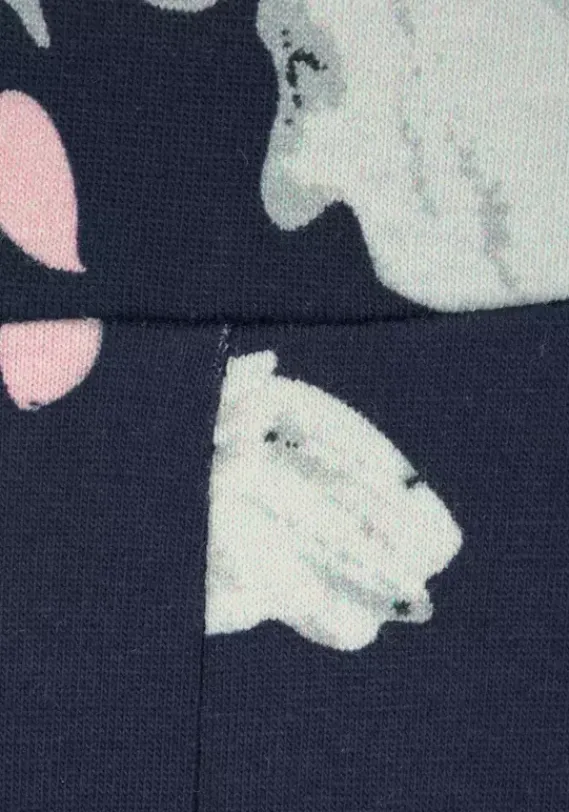 Kurze Kleider|Beachtime Strandkleid Blau-Geblumt