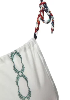 Kurze Kleider|Beachtime Strandkleid Weis-Bunt-Bedruckt