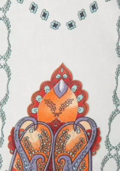 Kurze Kleider|Beachtime Strandkleid Weis-Bunt-Bedruckt