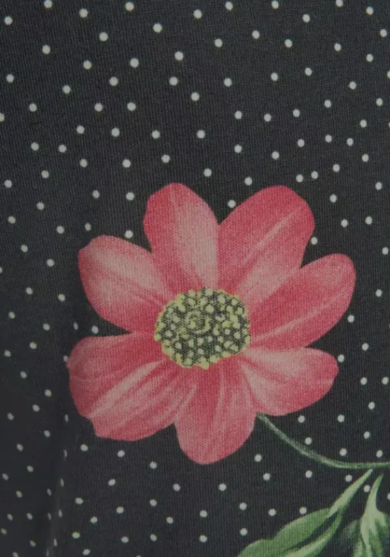 Kurze Kleider|Beachtime Strandkleid Schwarz-Rot