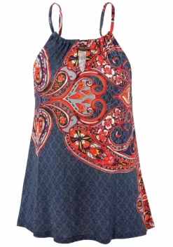 Strandmode|LASCANA Strandtop Marine-Rot