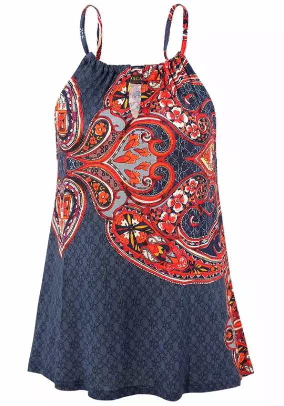 Strandmode|LASCANA Strandtop Marine-Rot