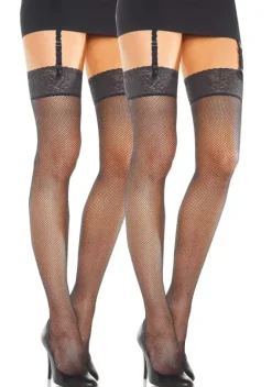 Socken|LASCANA Strapsstrumpfe Schwarz