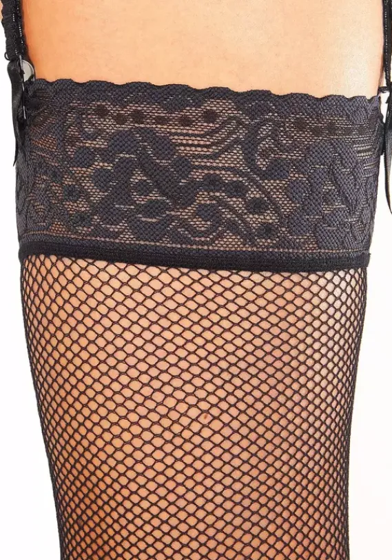 Socken|LASCANA Strapsstrumpfe Schwarz