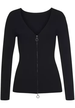 Jacken & Mantel|LASCANA Strickjacke Schwarz