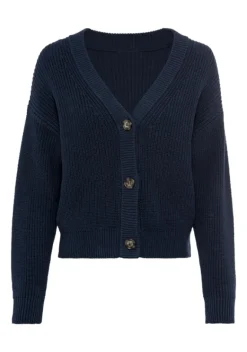 Jacken & Mantel|LASCANA Strickjacke Marine