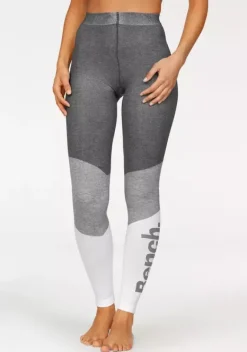 Homewear-Leggings|Bench. Strickleggings Anthrazit-Grau-Weis