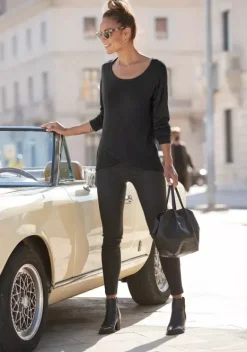 Pullover|LASCANA Strickpullover Schwarz