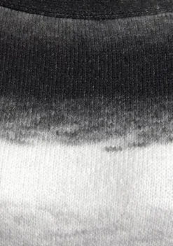 Pullover|Vivance Strickpullover Schwarz-Weis-Grau