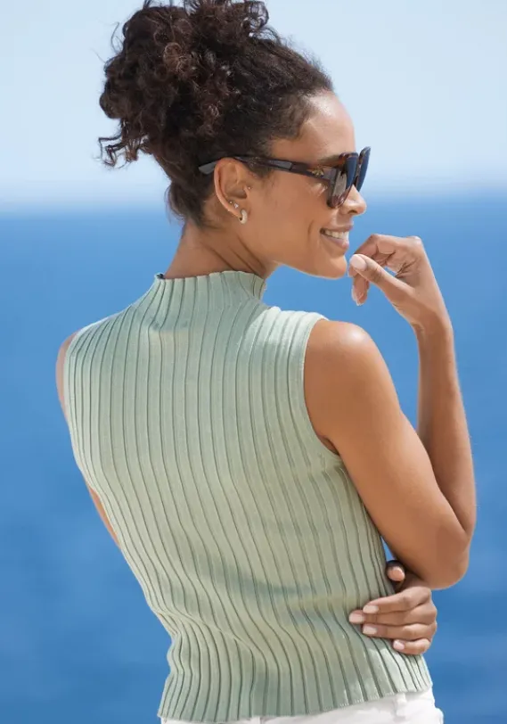 Damenshirts|LASCANA Stricktop Mint