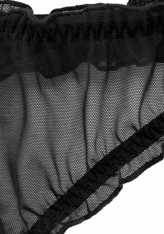 Strings|petite fleur gold String-Ouvert Schwarz